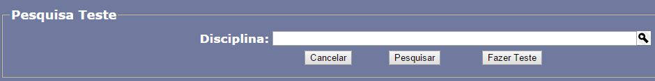 Pesquisa disciplina