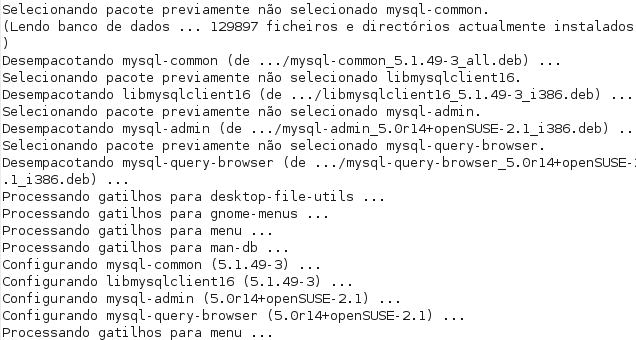 instalando administrador mysql