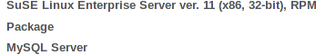 mysql server suse