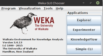 Interface Weka